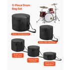 Uimoso 5-piece Drum Bag Set For 22 In Bass  12 13 16 In Tom  14 In Snare
