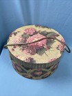 Once Upon A Rose Lakehouse Hat Box With Rope Handles Floral Design