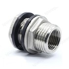 1-10pcs Stainless Steel Bulkhead Tank Fitting 3 4  Ght Male To 1 2  Npt Female
