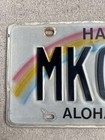 Hawaii License Plate  Aloha State  Used  Mkc-07