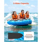 Uimoso Towable Tube For Boating  Inflatable 3-person Water Sport Tube