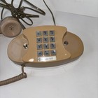 Vtg Bell Systems Western Electric Princess Push-button Tan Desk Telephone Phone