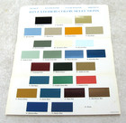 1971 Ford Color Chart Paint Chip Brochure Bronco Pickup Truck Van Original
