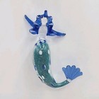 Glass Blown Mermaid Ornament Nautical Beach Decor 4 5 