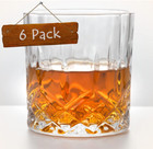 Double Old Fashioned Glasses Waterford Style Scotch Whiskey Crystal Set Of 6