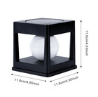 1pc 2led Outdoor Solar Lawn Light     Waterproof Column Lamp For Garden   Walkways