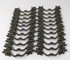 Vintage French Provincial Drawer Cabinet Pull Antique Bronze 3  Handle Lot Of 22
