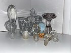 13  Vintage Lot Crystal Glass Bottle Decanter Stoppers Only 