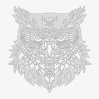 Owl  1 - Reusable Airbrush Stencil Template