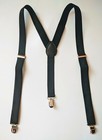 Men Women Clip-on Suspenders Y-shape Elastic Braces  Solid Colors  B w Checker 