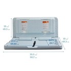 Ecr4kids Horizontal Wall-mounted Diaper Changing Station Fold Down Gray blue New