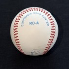 Rickey Henderson Signed Rawlings Baseball Jsa Coa Athletics Yankees Mets Hof