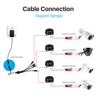 Zosi  Dc 1 To 4 8 Way Power Splitter Adapter Cable Cord For Cctv Camera System