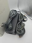 Microsoft Xbox 360 Console Parts Or Repair Only Red Ring Power Adapter Av Cable 