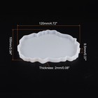 3pcs Coaster Mold For Epoxy Resin 4 72 x3 94 x0 37  Silicone Geode Casting Tray