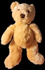 New Vintage Dan Dee Gold Tan Brown Bear Lovable Huggable Plush 14  Mty Dandee