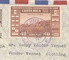 1941 Costa Rica Airmail Cover Gran Hotel Costa Rica To Usa Football 40c Stamp