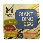 Member s Mark Dino Egg Bucket Playset  60 Pc 