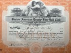 1912 Boston Red Sox Stock Certificate Signed By Jimmy Mcaleer Joseph Lannin