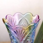Whjy 9 Inch Crystal Glass Colorful Vase For Centerpieces smoking  Flower Arra   