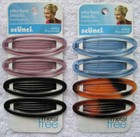 Scunci Large Plastic No Metal Barrette Round Oval Flat Secure Tight Slide Safe
