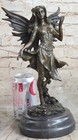 Bronze Sculpture Hand Made Statue Fairy   Mythical Nude Fairy Mythical Decor Art