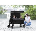 All Terrain Foldable Stroller Wagon W  Canopy 2 Kids Lightweight Safe Comfort Us