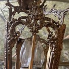 Antique Bronze Brass Hanging Lantern Rococo Style 19th Century Needs Restoring
