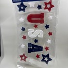 4th Of July Red White Blue 45 Pc Per Sheet Gel Window Clings-usa