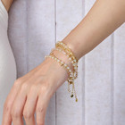 Crystal Bracelet Beaded Bracelets 4mm Natural Stone Beads Gemstone Handmade Jewe