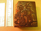 Printing Letterpress Printers Block Cut  Printers Cut  snowman Family  Zinc