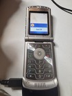 Motorola Razr Blue Flip Phone Vintage Powers On
