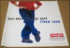 1999 Wrangler Relaxed Fit Jeans Print Ad Advertisement Clothing Brand Vintage