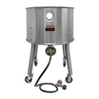 Portable Stainless Steel High Pressure Propane Stove Burner W  Wheels 200 000btu
