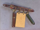 Vintage Rare Art Deco 1930 s 14k Gold Plated Nib Bakelite Fountain Pen Schoolday