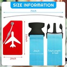 8 Pcs Luggage Straps Suitcase Tags Set For Tsa Approved  4 Travel Adjustable    