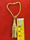 Vintage Keychain Coca Cola With Gold Bottle