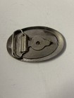 Vintage Covered Eagle Belt Buckle Metal Belt Buckle Oval Black   Silver