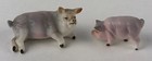 Miniature Pig Figurine Lot Of 3 Ceramic Mini