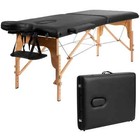 84  l Portable Massage Table Adjustable Facial Spa Bed Tattoo W carry Case Black