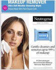 Neutrogena Makeup Remover Wipes  Ultra-soft Cleansing Facial Towelettes 2 Packs