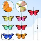 12 Set Monarch Butterfly Decoration Artificial Butterflies Feather Picks With   