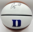Grant Hill Signed Duke Blue Devils Basketball White Panel Autographed Jsa Coa