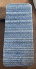 Vtg Natco Soft Step Cushion Carpet Stair Treads Black Gray Blue 8x18  Set 13 New