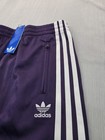 Adidas Originals Firebird Wide Leg Pants Girls Youth Large Purple New