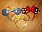 Disney Parks Minnie Mouse Mixed Lot Of 3 Pairs Of Ear Headbands