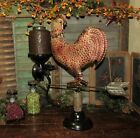 Primitive Antique Vtg Style 18  Farm Barn Metal Rooster Chicken Weather Vane