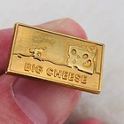 Funny The Big Cheese Gold Tone Lapel Pin Tie Tack - Boss Manager Gift