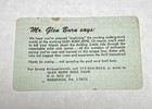 Vintage Glen Burn Mine Tour Miner s Certificate Shamokin Pa Souvenir Ephemera
