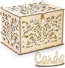 Wooden Wedding Card Box With Lock Rustic Reception Holder